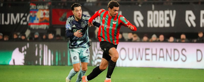 Spectaculair duel levert N.E.C. punt op tegen Ajax   