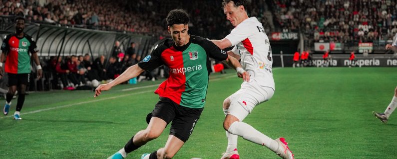 N.E.C. en Telstar in enerverend duel in evenwicht: 1-1
