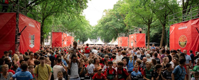 Zaterdag 4 juli: de N.E.C. FANDAG op de Goffertweide