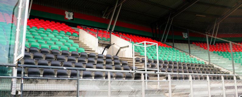 Gastvrij Goffertstadion: N.E.C. plaatst CAPO stand in bezoekersvak